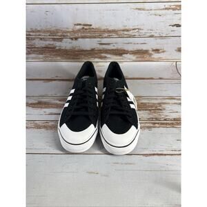adidas Nizza Casual Shoes Sneakers Canvas Black CQ2332 Mens Size 10 New In Box